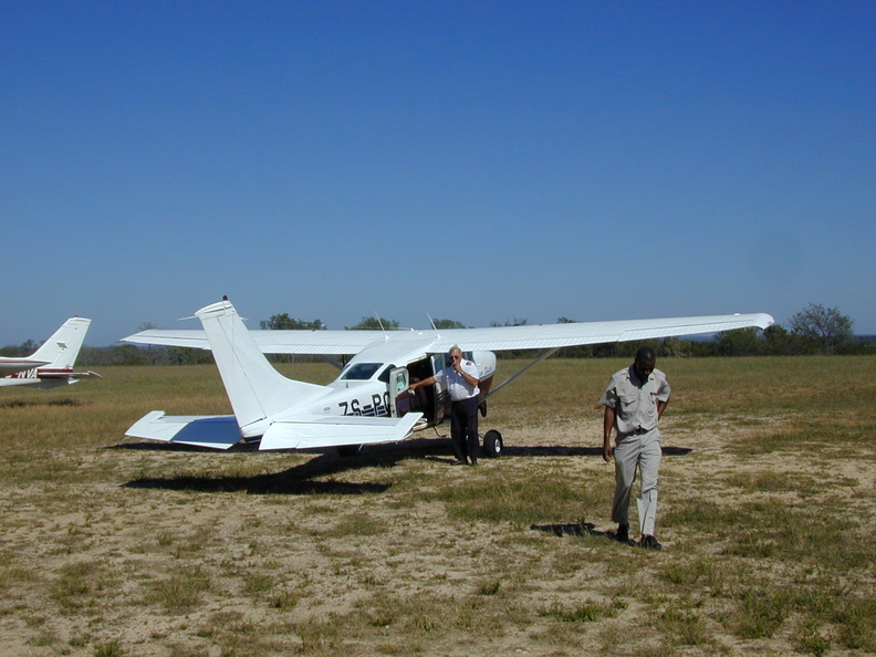 This Cessna, the smallest plane we would be on, took us the last 10 minutes to Djuma