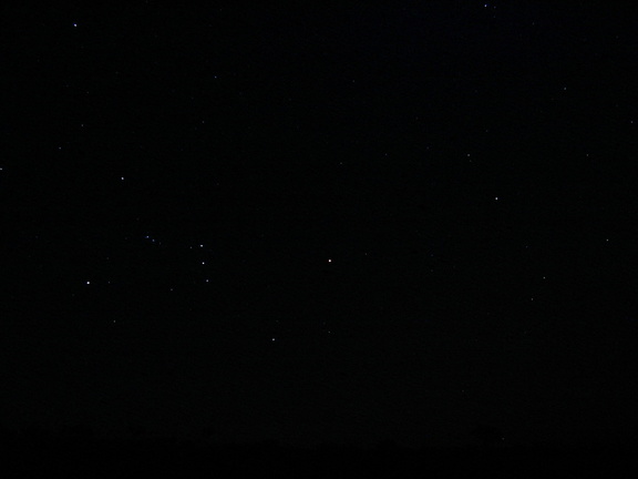 A shot of the Orion constellation. In the northern hemisphere, we only see it in the winter.