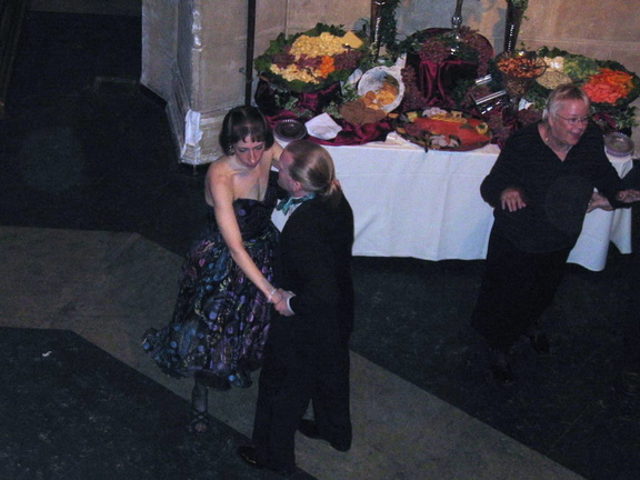 Amy and Glenn dancing; Lillian