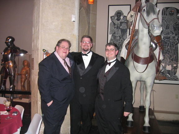JJ, Mark, and Doug, with horse