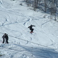 Skier after jump