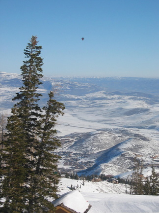 Very high balloon from Deer Valley, considering we're at roughly 9000 ft