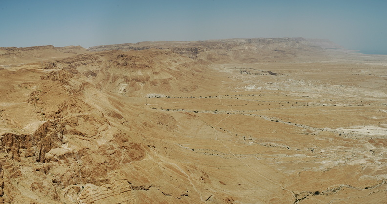 Cliffs above the Dead Sea, from Masada_180