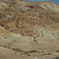 Cliffs near the Dead Sea... caves like these contained the Dead Sea Scrolls