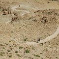 Serpentine foot path up to Masada