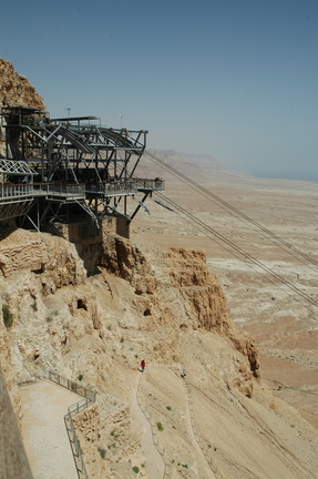 Top tram station at Masada