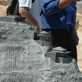 Model of Herod's palace at Masada
