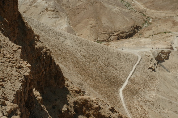 Ramp built by Romans besieging Masada