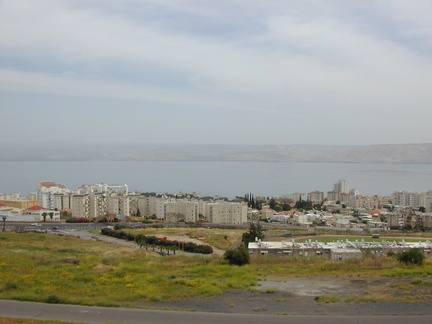 town on the shore of Lake Kinneret (aka the Sea of Galilee)