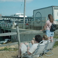 Bob, Kat, and Rachel awaiting Michael's ferry