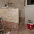 Halfwall tiled