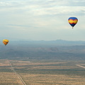 Balloons over desert