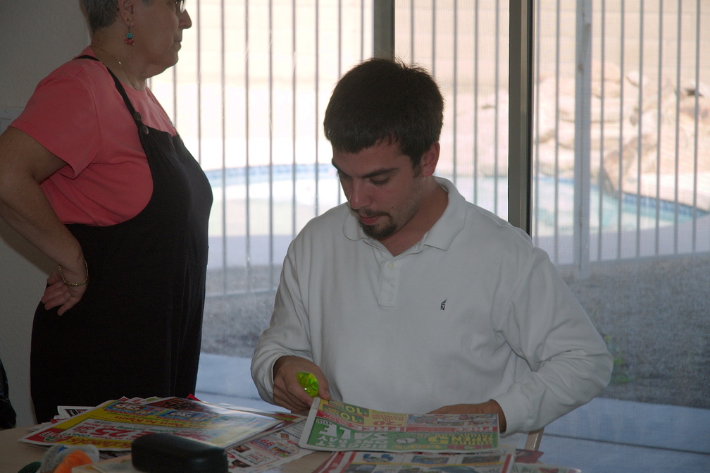 Nate checks the morning paper