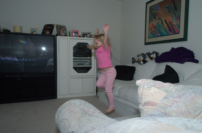 jumping Leah