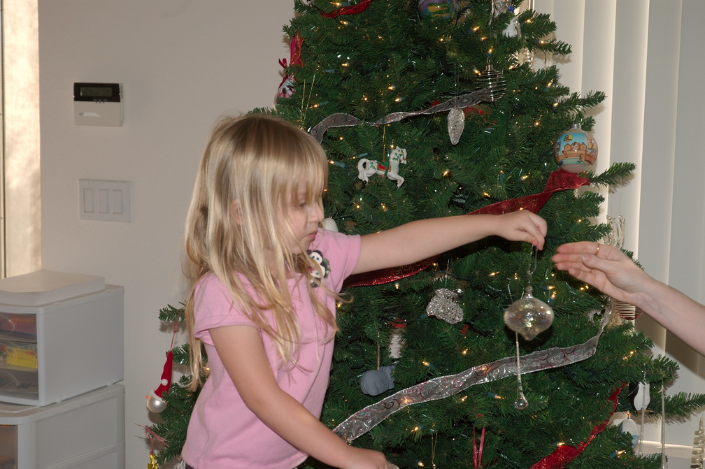 decorating the tree