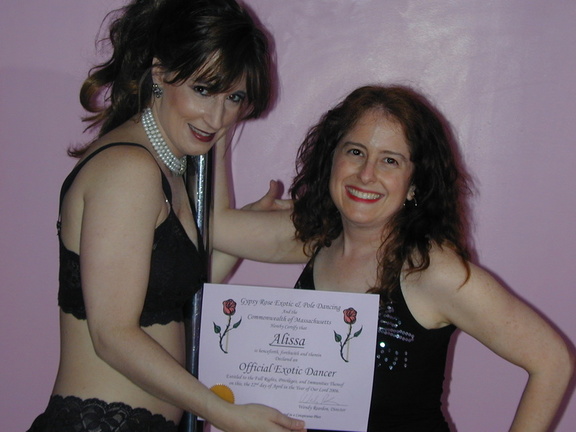 my very own &quot;exotic dancer&quot; certificate