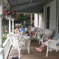Relaxing on the porch