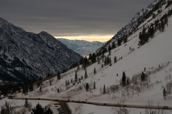 Sunset in Little Cottonwood Canyon