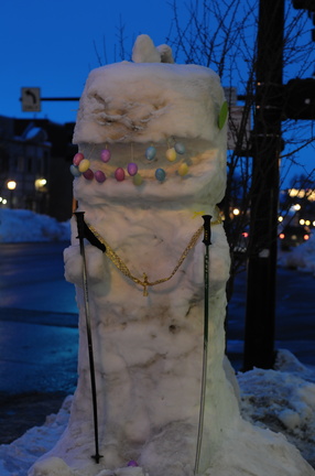 More snow sculpture