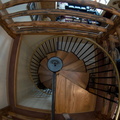 Spiral staircase in the condo