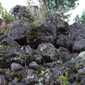 lots of volcanic rock
