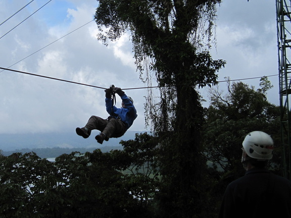 the last zipline was low for easy picture taking
