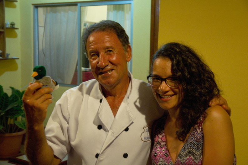 NOT Duck, Juan (Paella chef) and Karen